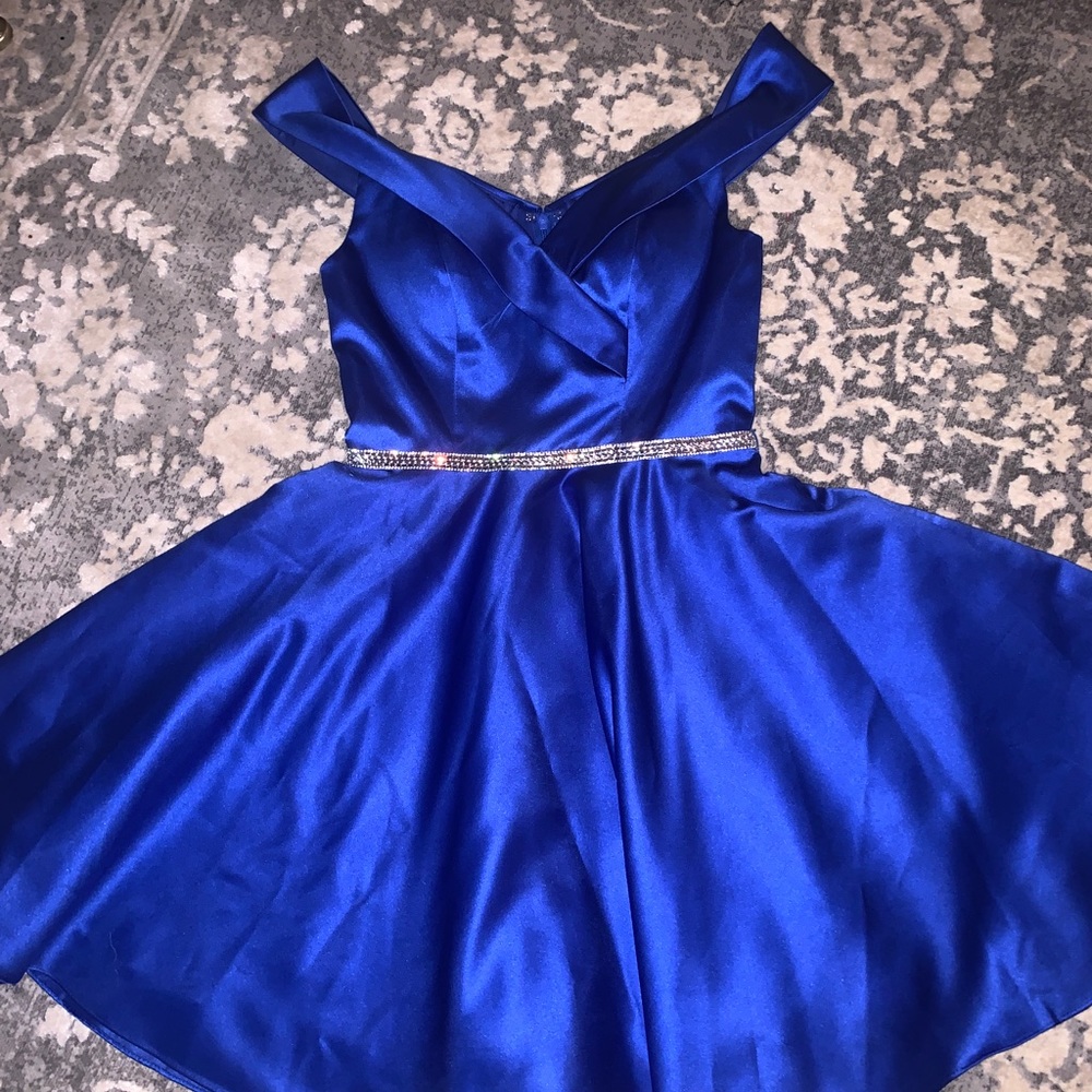Royal blue cocktail dress